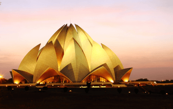 Bahai Lotus Temple in New Delhi, India